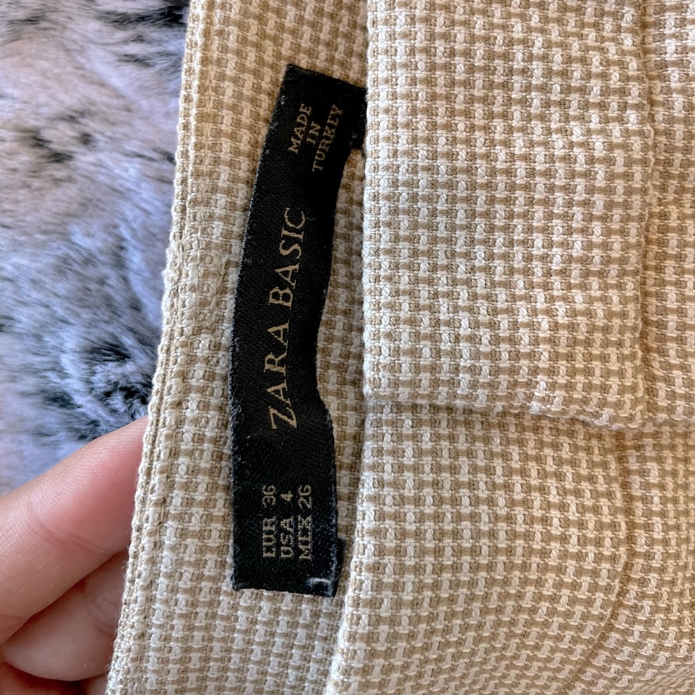 Zara Formal Tan Pants Size 4